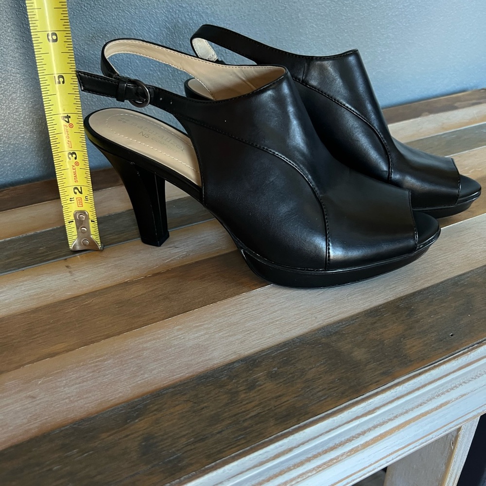 Naturalizer Woman’s Heels. They are the most comfortable heel I have ever owned